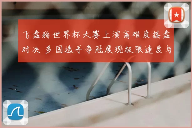 飞盘狗世界杯大赛上演高难度接盘对决 多国选手争冠展现极限速度与配合